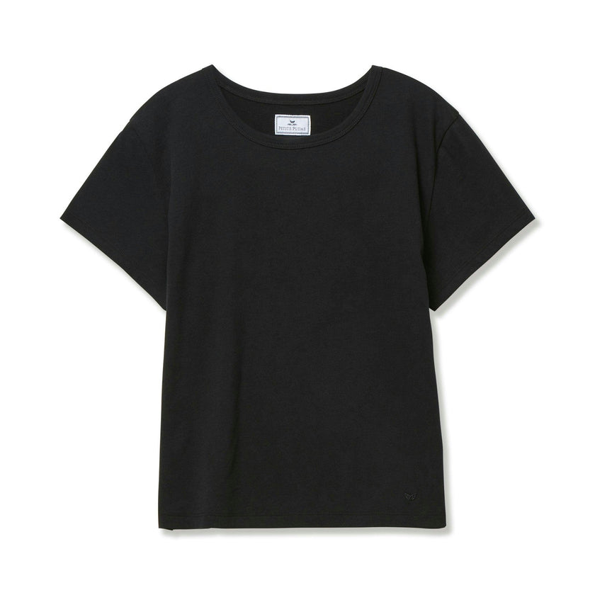 Women's Pima Essential Crew Neck Tee in Black
