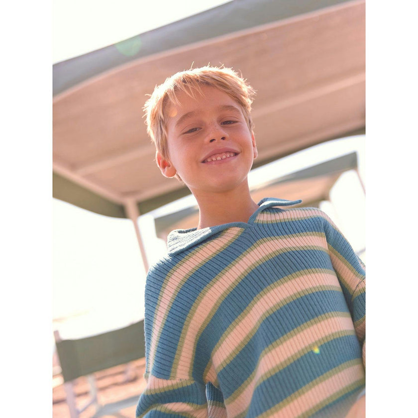 BONTON Blue Fish Leonard Sweater