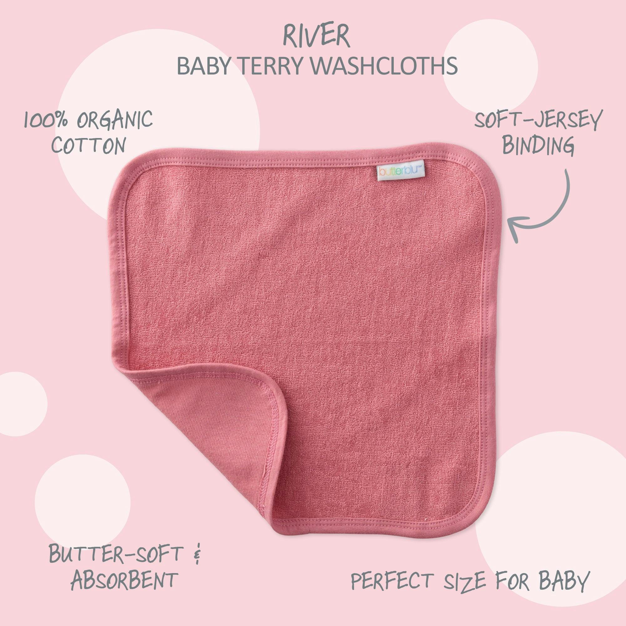 RIVER 10-Pack Baby Wash Cloths