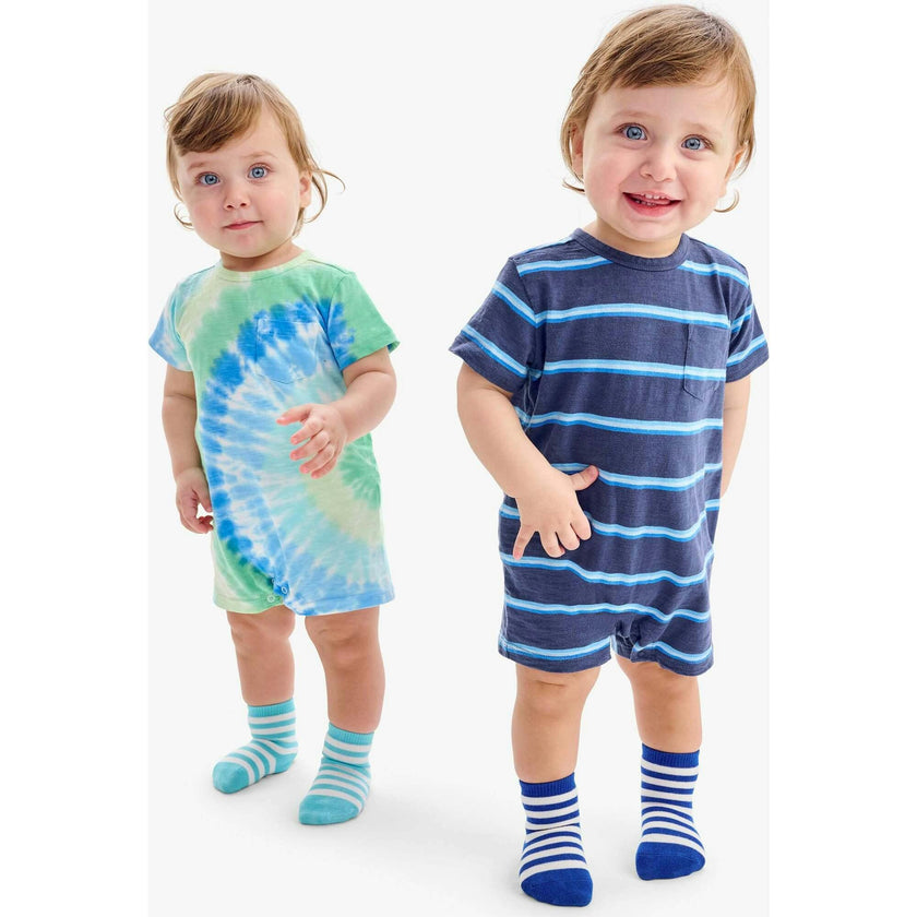 Baby pocket shortie in tie-dye