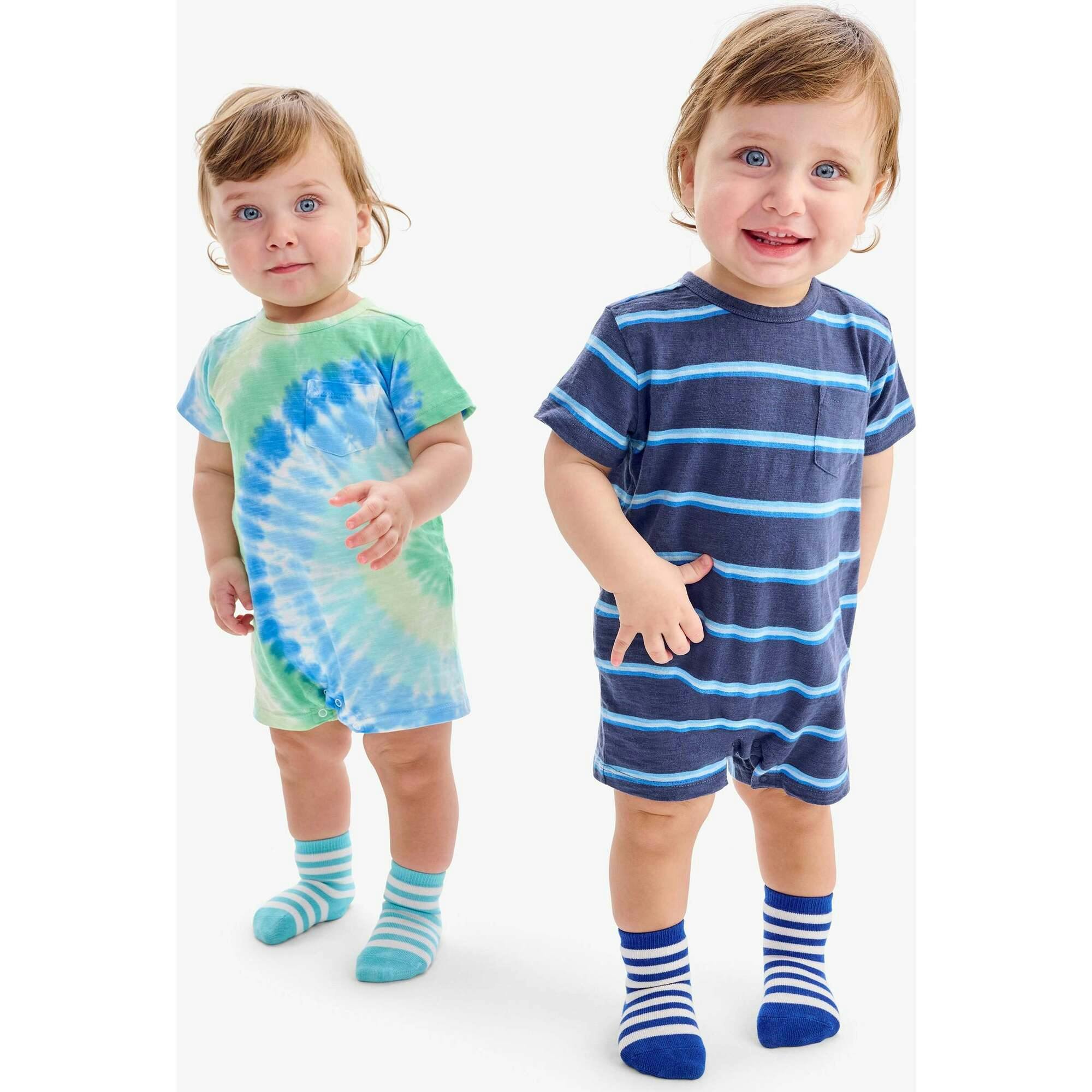Baby pocket shortie in tie-dye