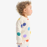 Baby sweatshirt in happy faces