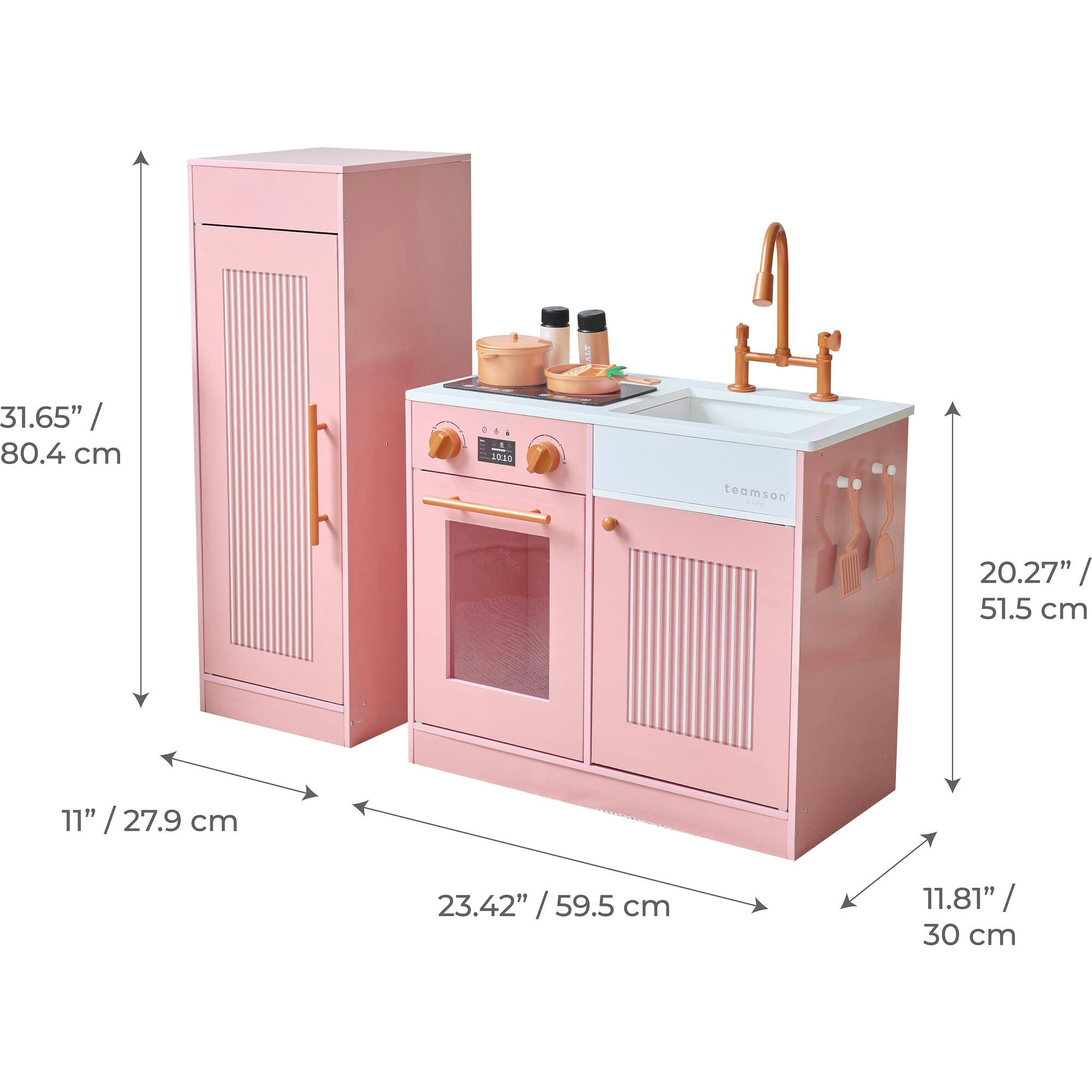 Teamson Kids Little Chef Chester Wooden Play Kitchen With 12 Accessories