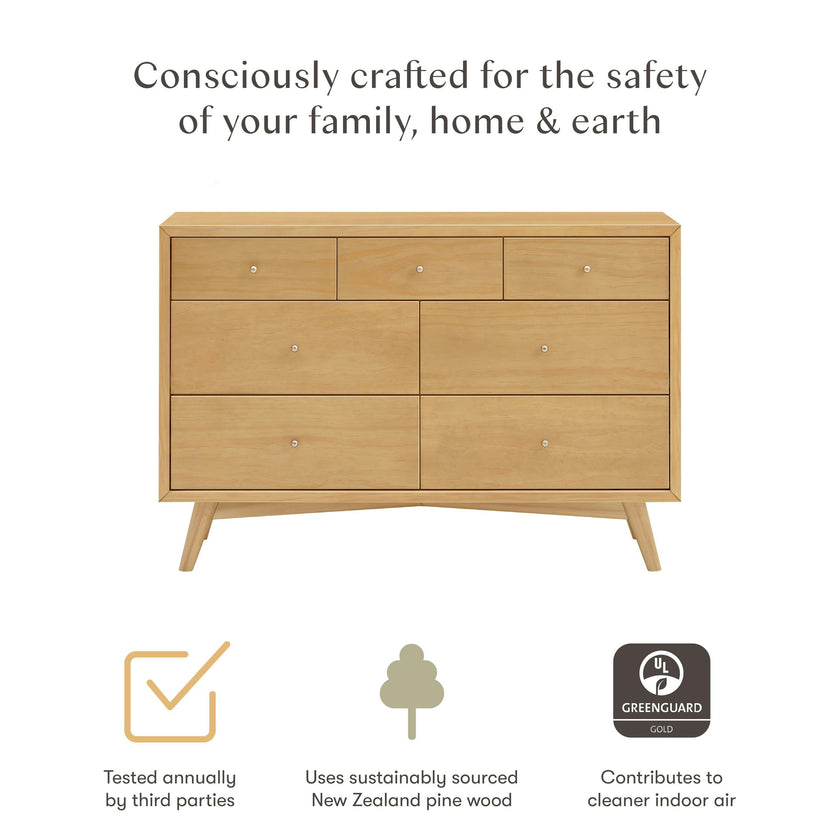 Babyletto Palma 7-Drawer Wide Assembled Dresser (53")