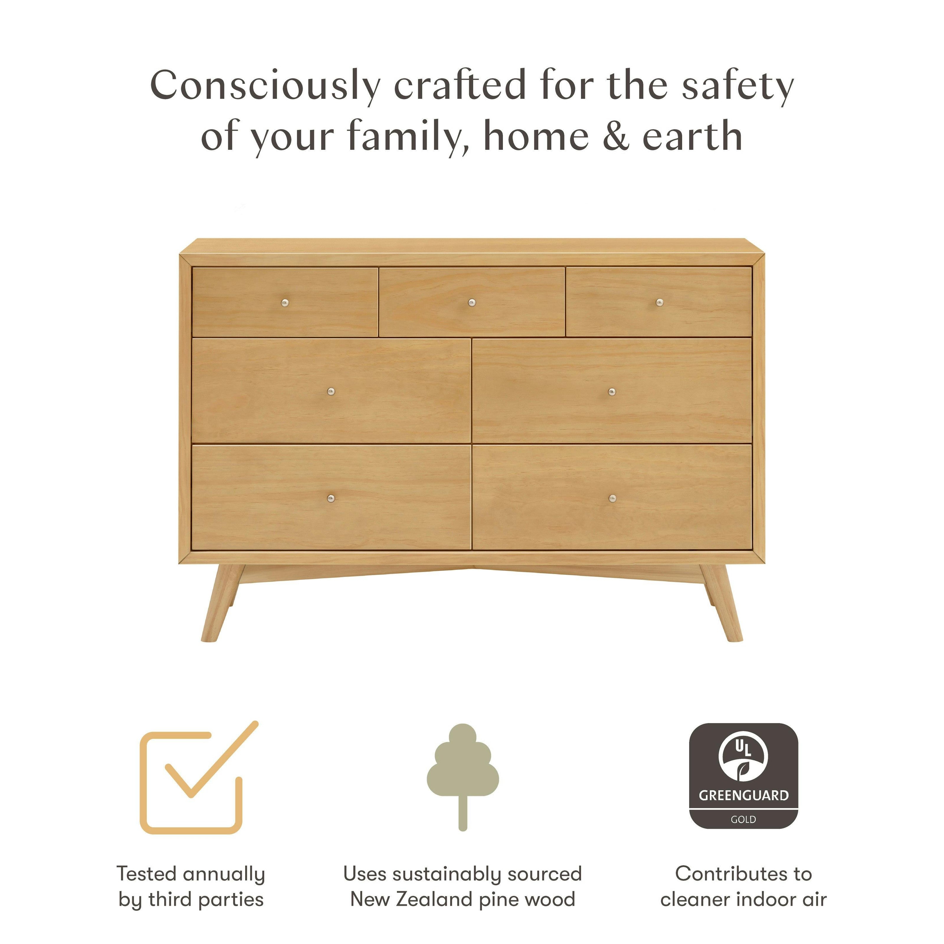 Babyletto Palma 7-Drawer Assembled Double Dresser