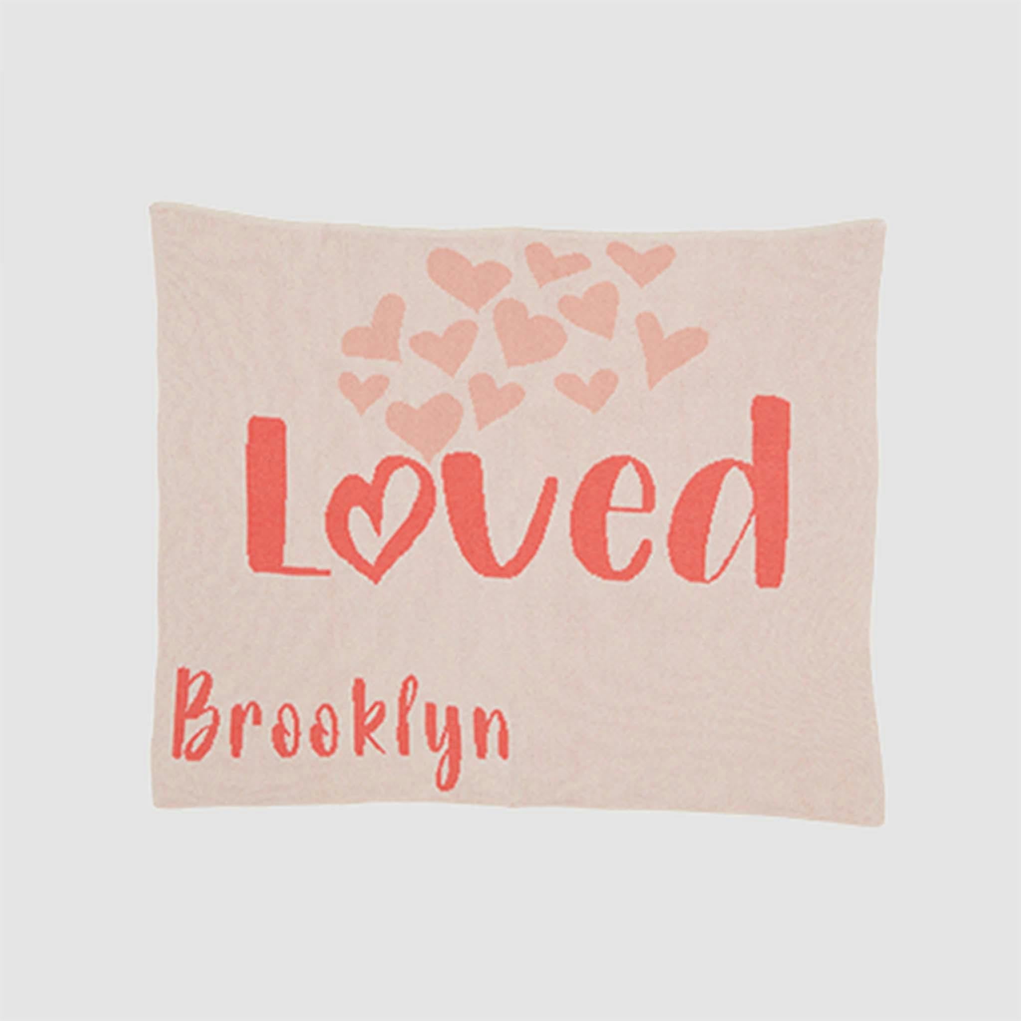 Custom Personalized Baby Sustainable Knit Throw Blanket - Loved Personalized Blanket