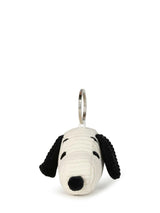 Snoopy Head Corduroy Cream keychain - 2"