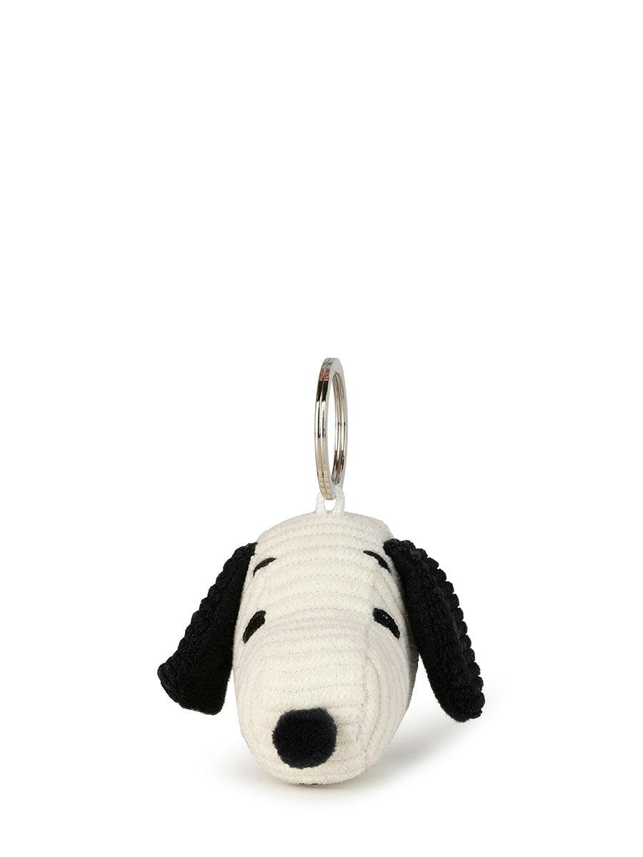 Snoopy Head Corduroy Cream keychain - 2