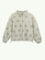 adult wool bomber jacket - polka dots