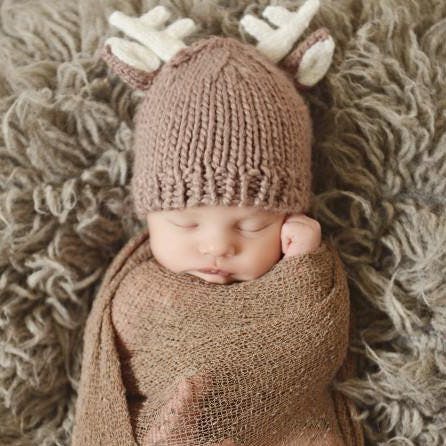 Hartley Deer Hat and Pant Newborn Set