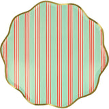 Festive Stripe Dinner Plates