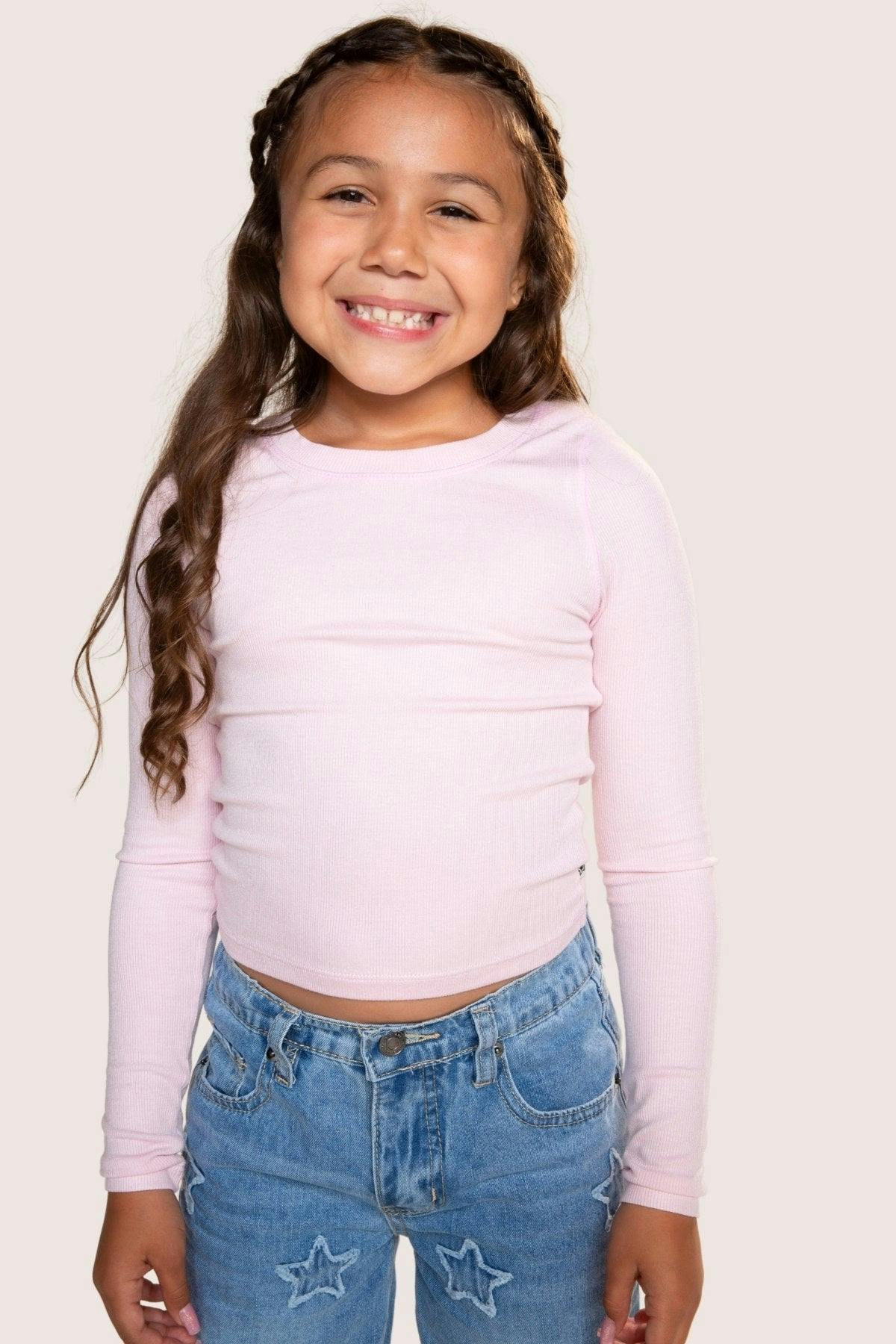 Ultra-Soft Ribbed Long Sleeve Fitted Tee