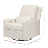 Babyletto Sigi Electronic Recliner and Swivel Glider with USB port