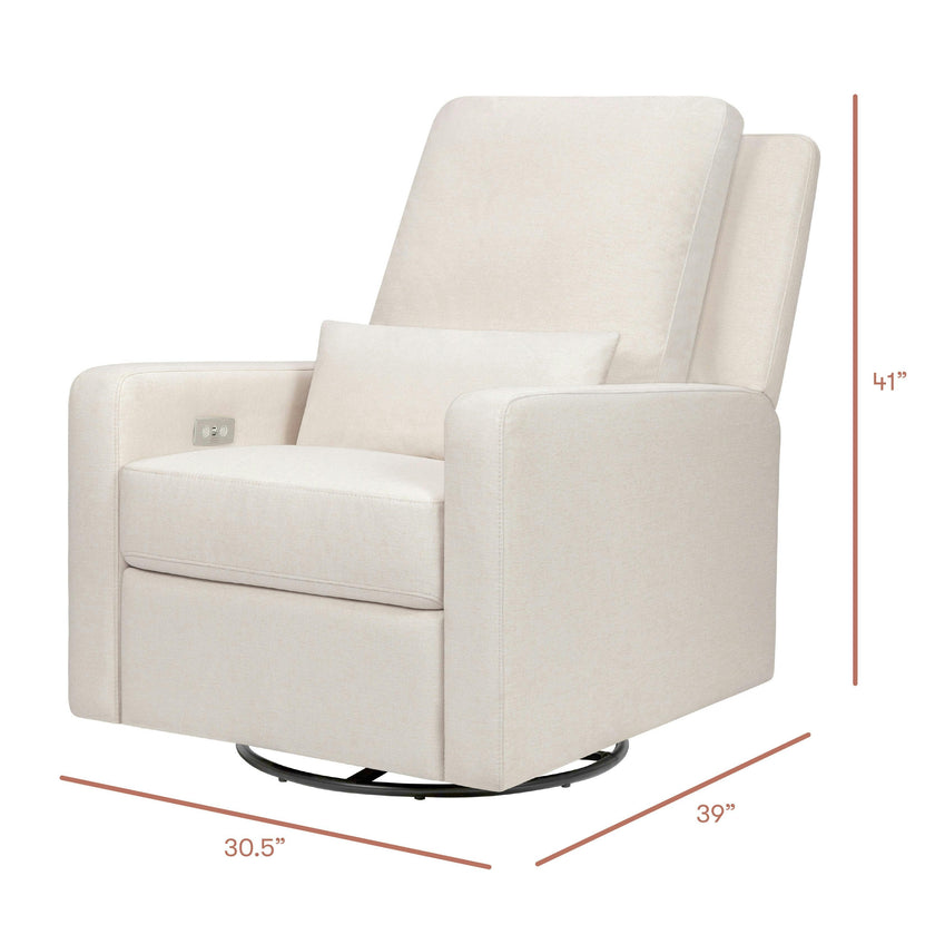 Babyletto Sigi Electronic Recliner and Swivel Glider with USB port