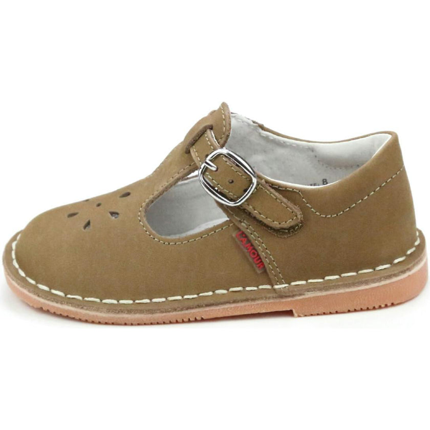 Joy Classic Nubuck Leather T-Strap Mary Jane