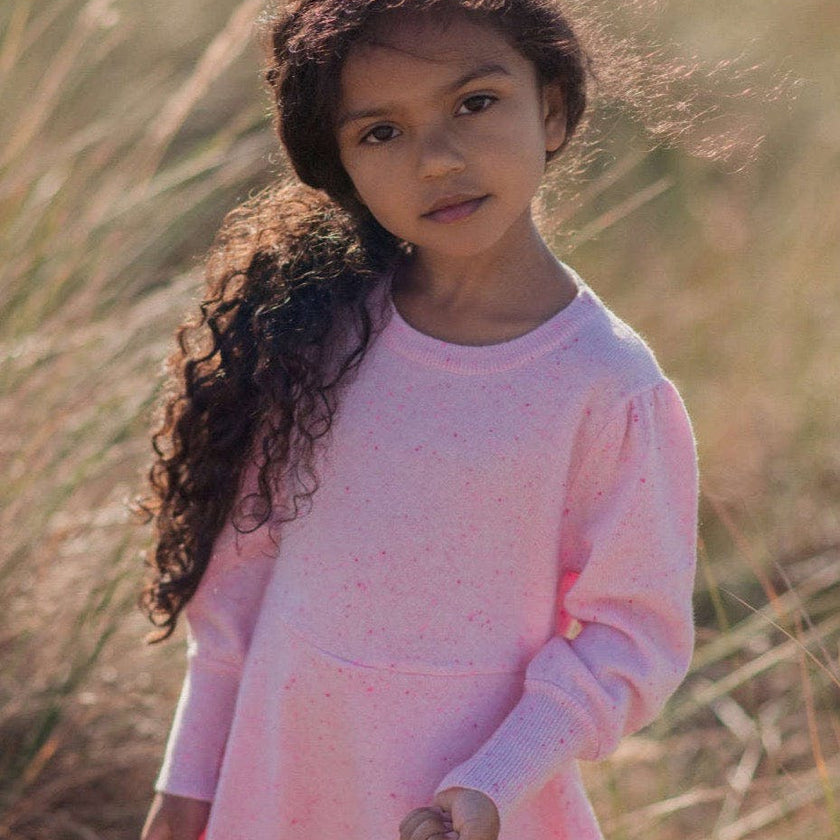 Candy Floss Swing Dress | 100% cashmere