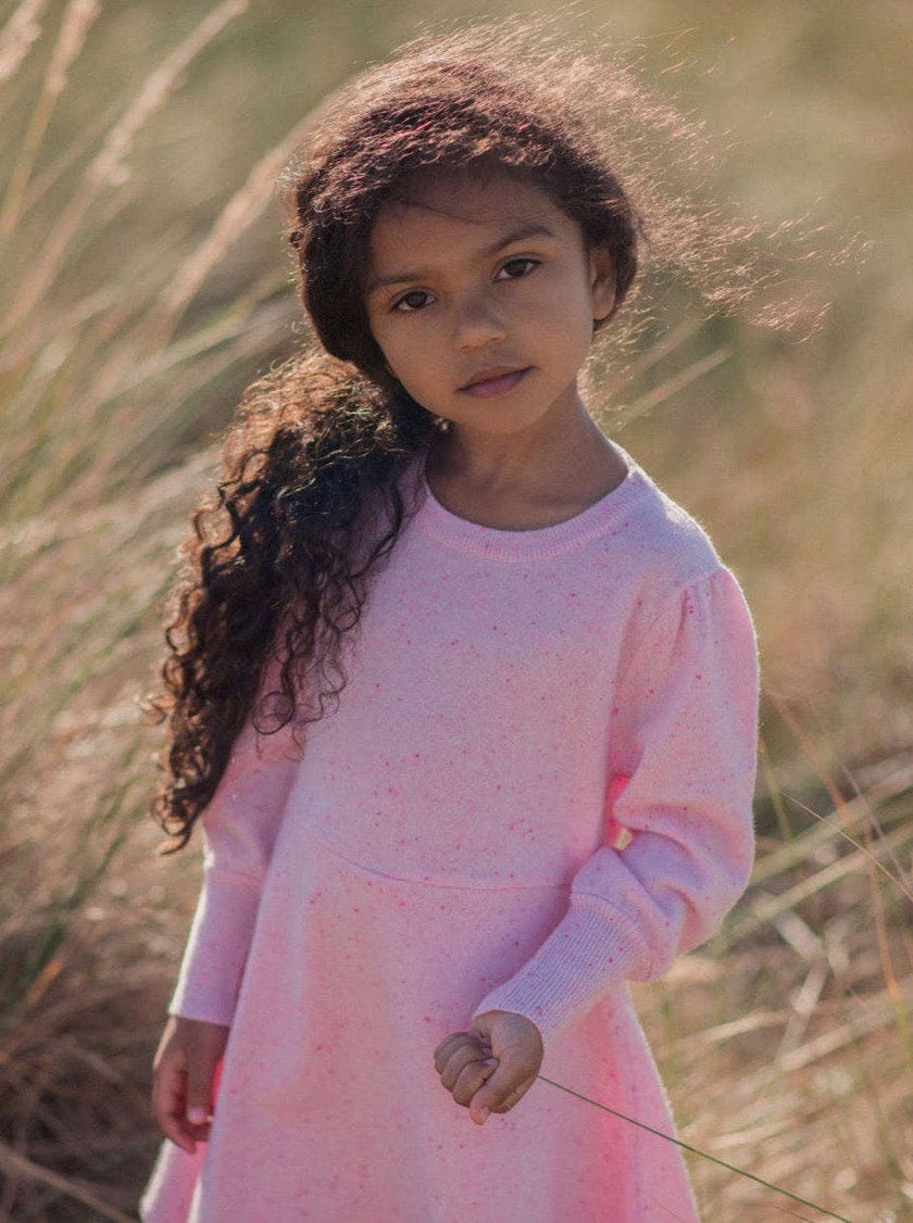 Candy Floss Swing Dress | 100% cashmere