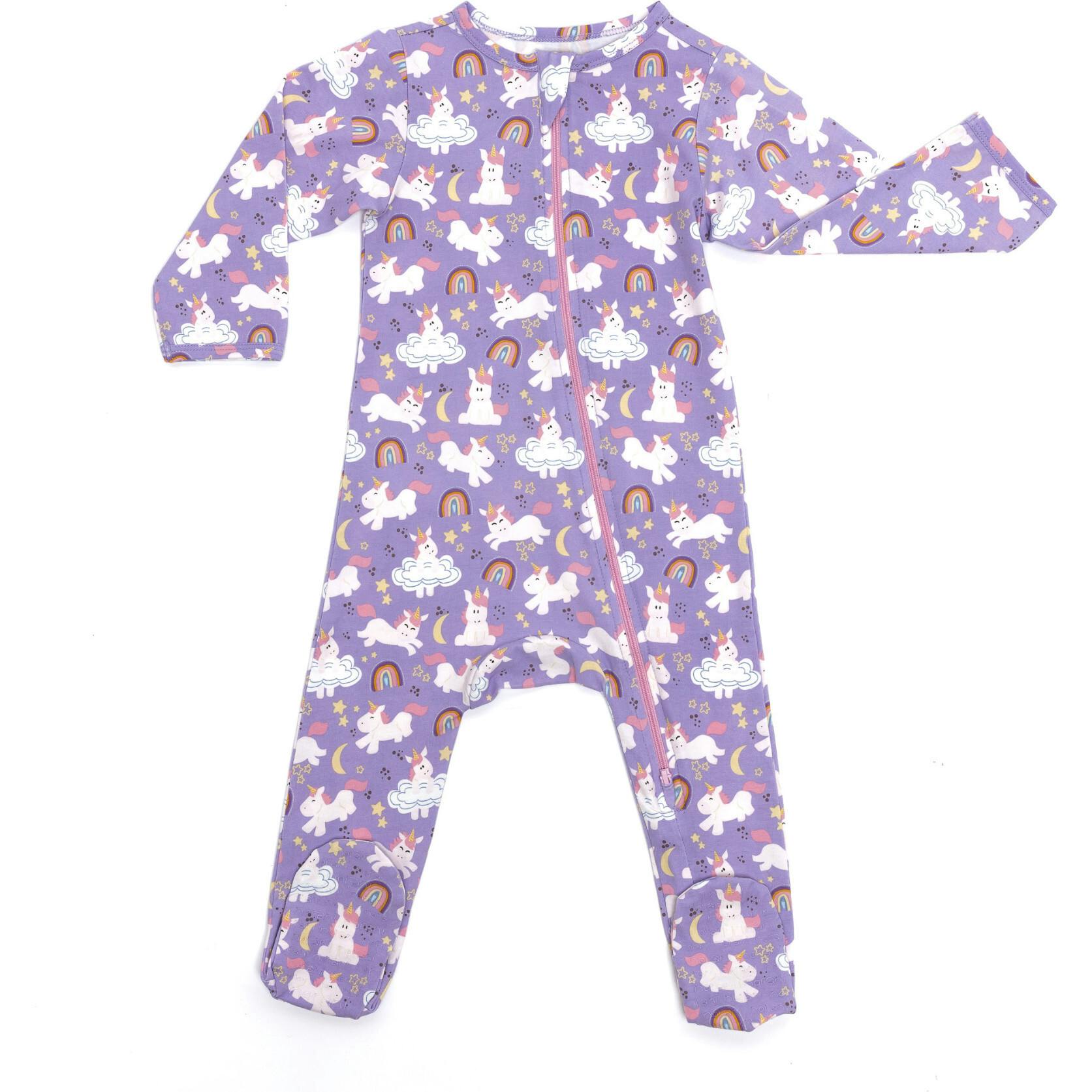 Zipped Long Sleeve Footed Onesie