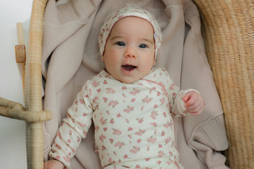 Pointelle Edge Viscose Knit Blanket