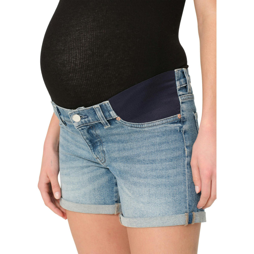 Zoie Jean Shorts Maternity Relaxed 4.5 | Lt Springdale Rolled