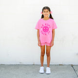 Happy Face "BE KIND" Message T-Shirt and Short Set Kids