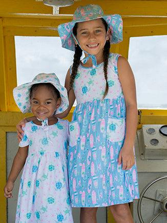UPF 50+ Dahlia Sleeveless Tee Dress w/ Pockets