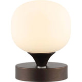 Owen 6.13" Bohemian Farmhouse Iron Rechargeable Integrated LED Table Lamp