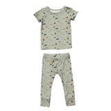 Boy's Short Sleeve Lounge Set in Farm