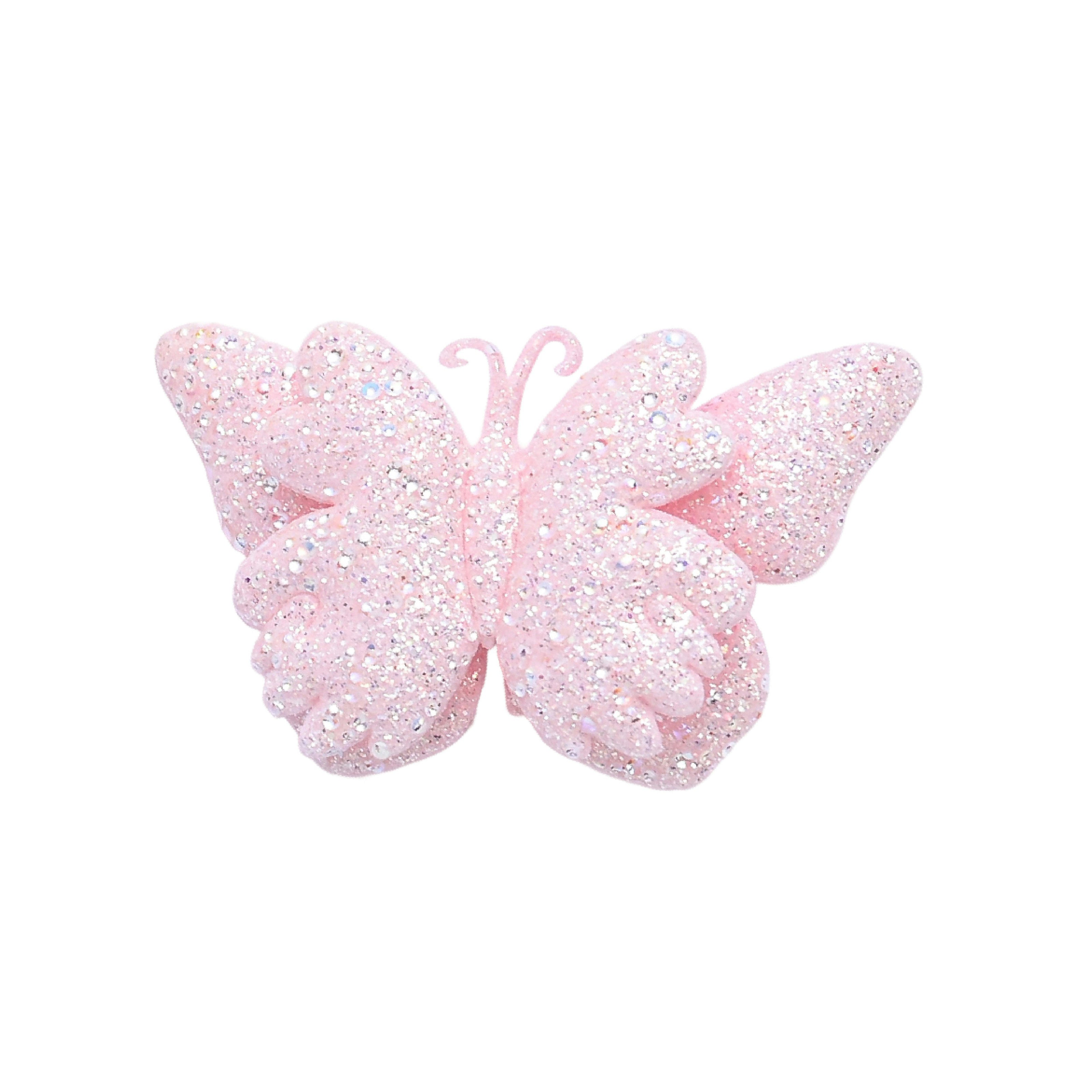 Glitter Butterfly Clip Set