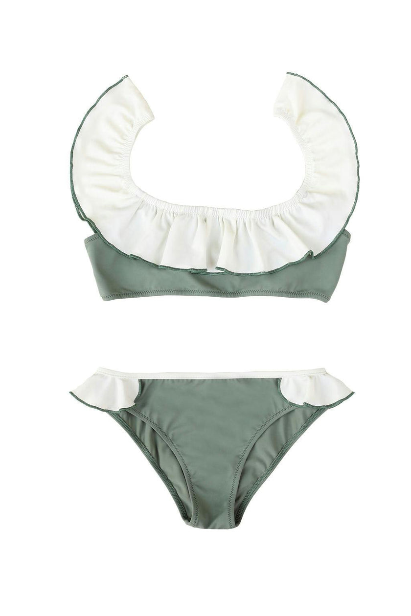 Elisa Bikini Sage Green And Ivory