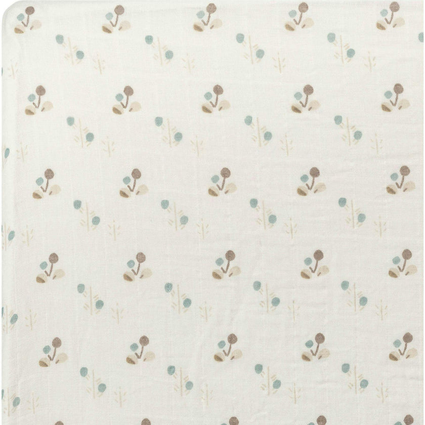 Organic Cotton Poppy Fitted Crib Sheet