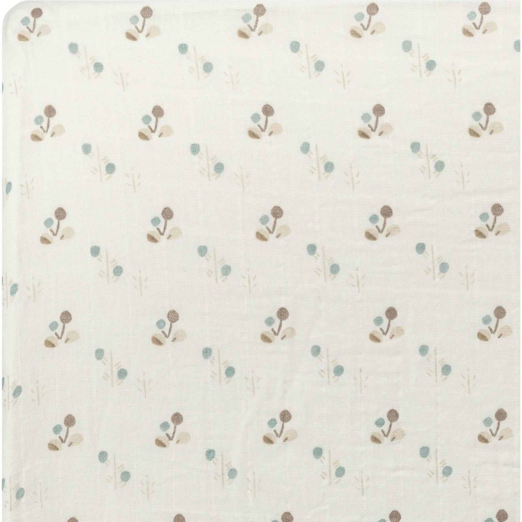 Organic Cotton Poppy Fitted Crib Sheet