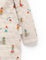 Quilted Growsuit Gnome Print