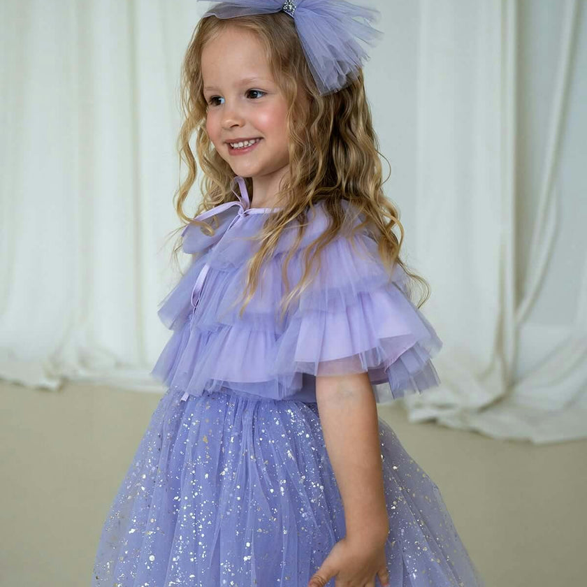 Sparkle Purple Dress Set