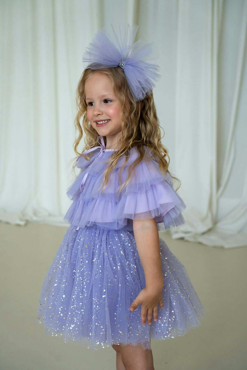 Sparkle Purple Dress Set