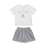 White Smile Checkered Set