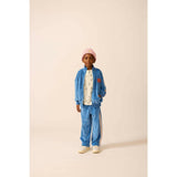 Velour Track Jacket in Blue Note