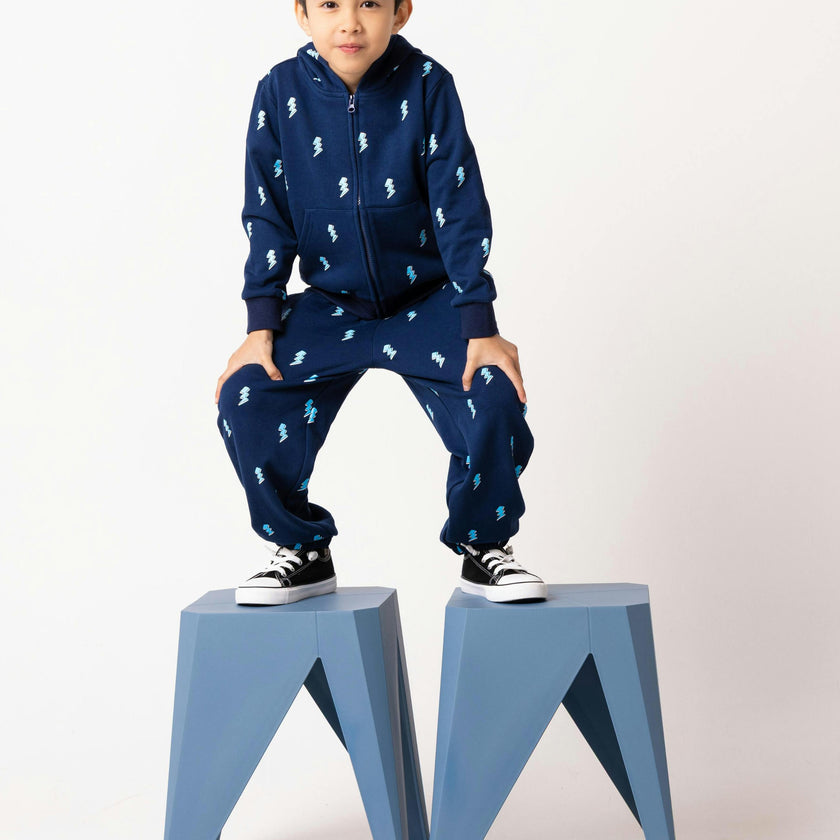 Soft Fleece Jogger, Blue Lightning