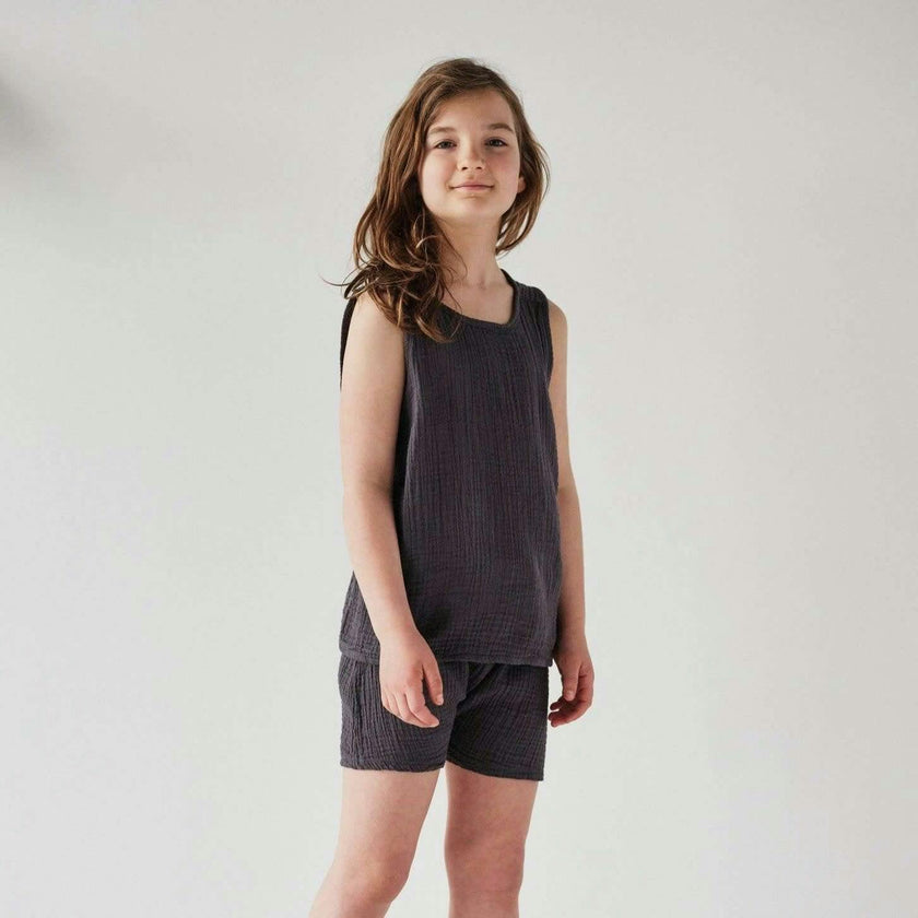 Kids Gauze Oversized Short