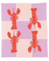 Lobster Tile Knit Blanket