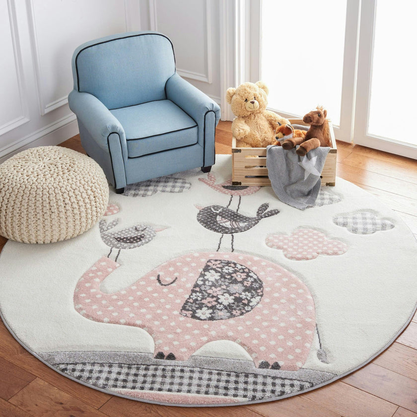 Carousel Kids Elle Rug, Pink