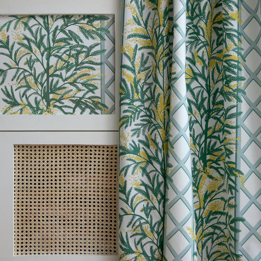 Papier peint MIMOSAS coloris Céladon