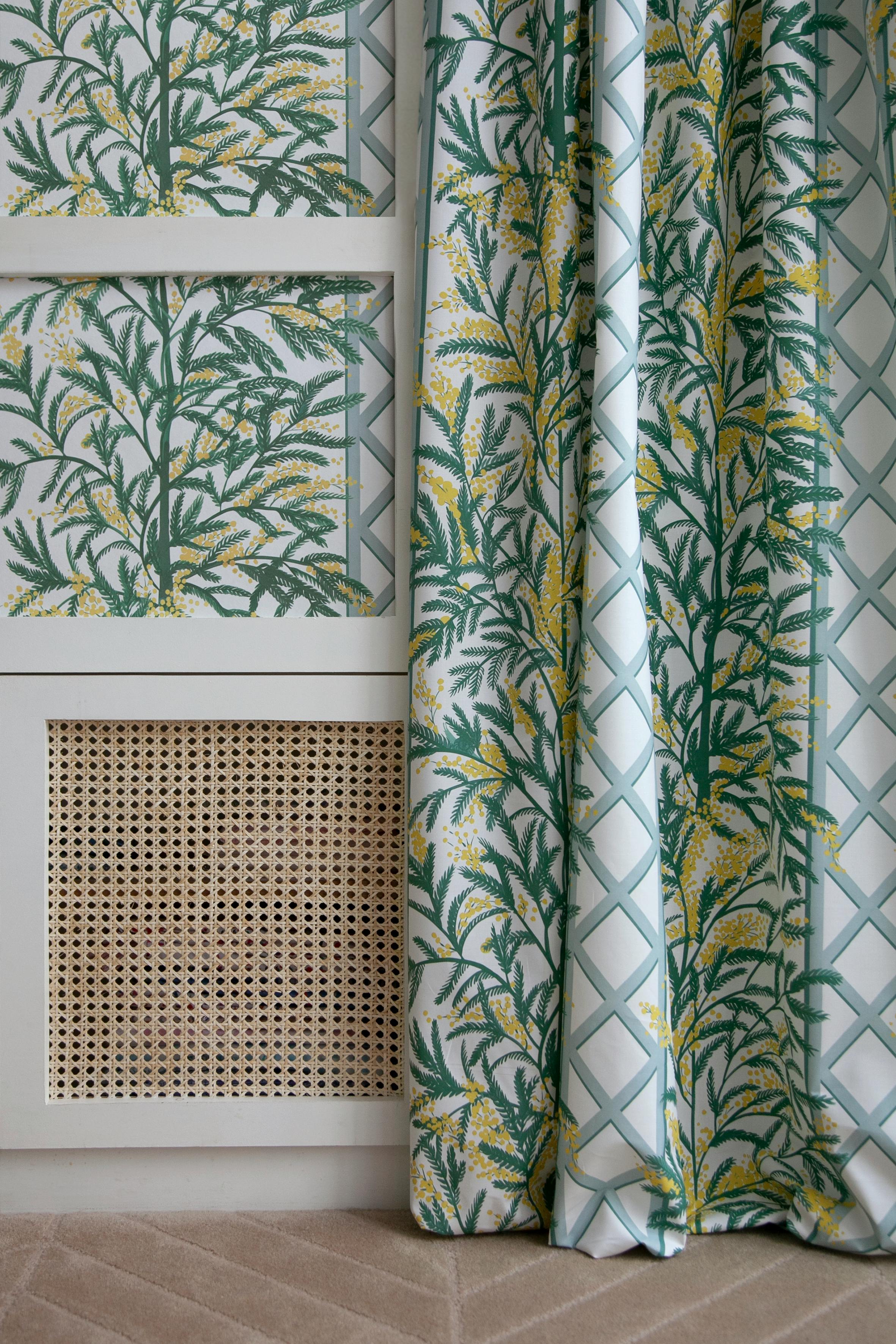 Papier peint MIMOSAS coloris Céladon