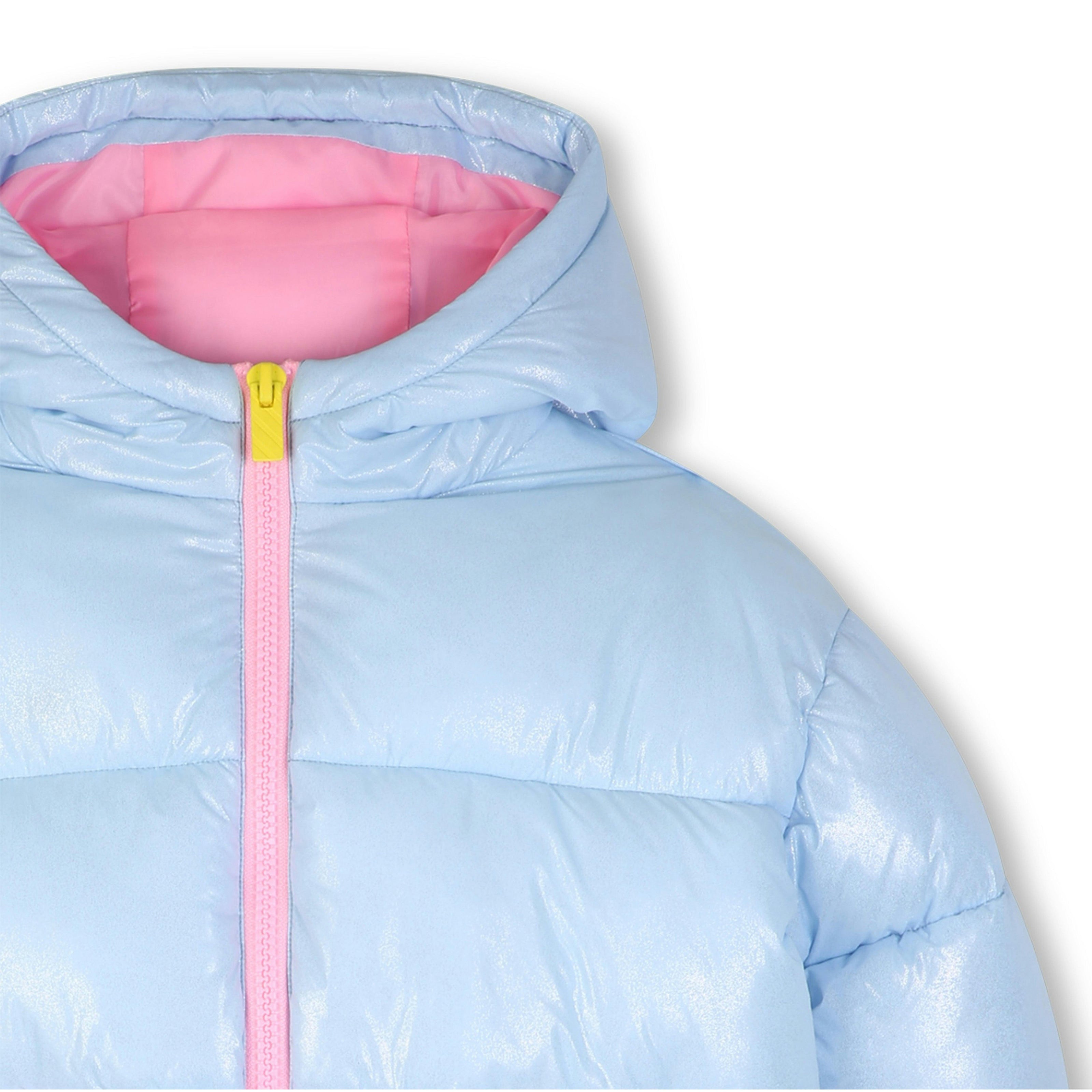 Blue Sequin Pocket Puffer