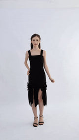 Black Elliston Bow-Tail Dress