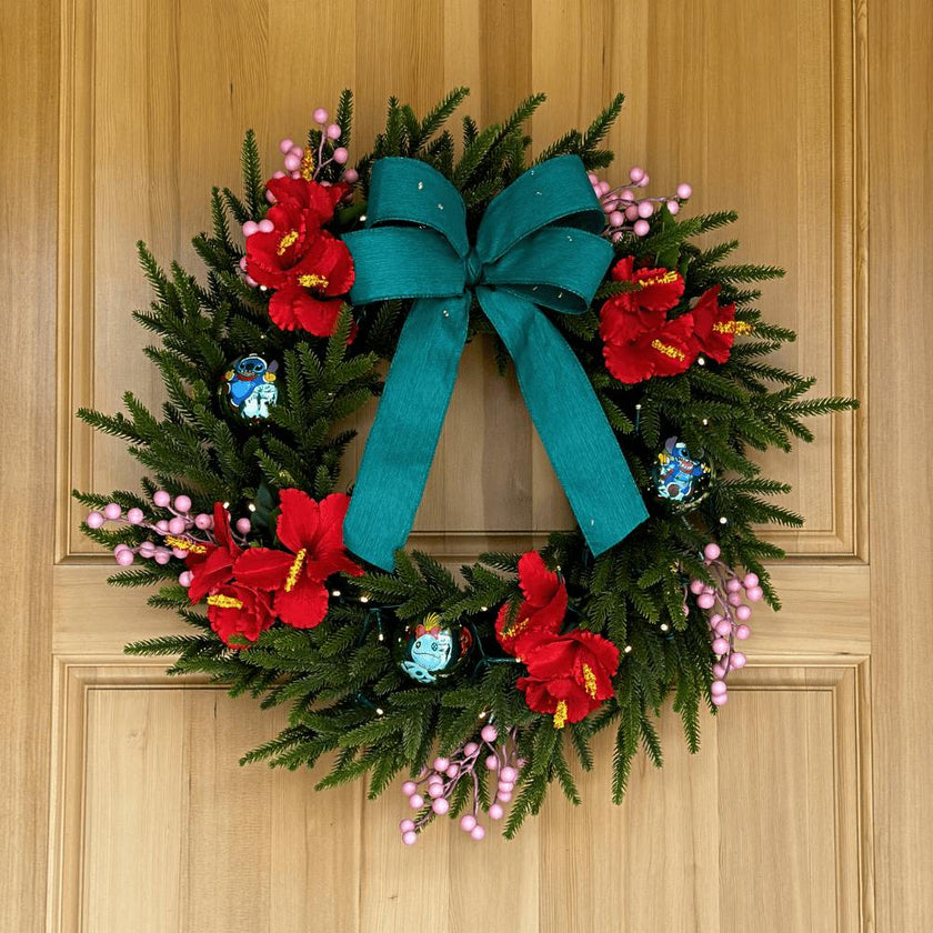 Disney® Stitch Christmas Wreath Pre-Lit