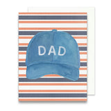 Dad Baseball Hat Greeting Card