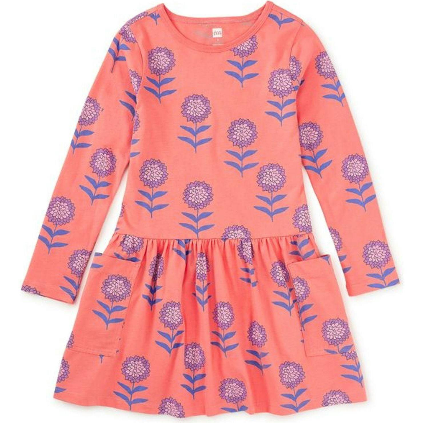 Long Sleeve Pocket Dress, Natural