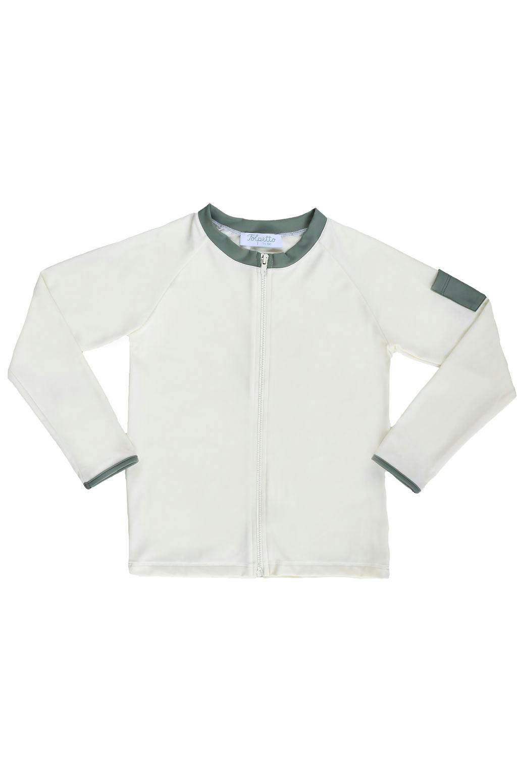 Leo Rashguard Ivory And Sage Green
