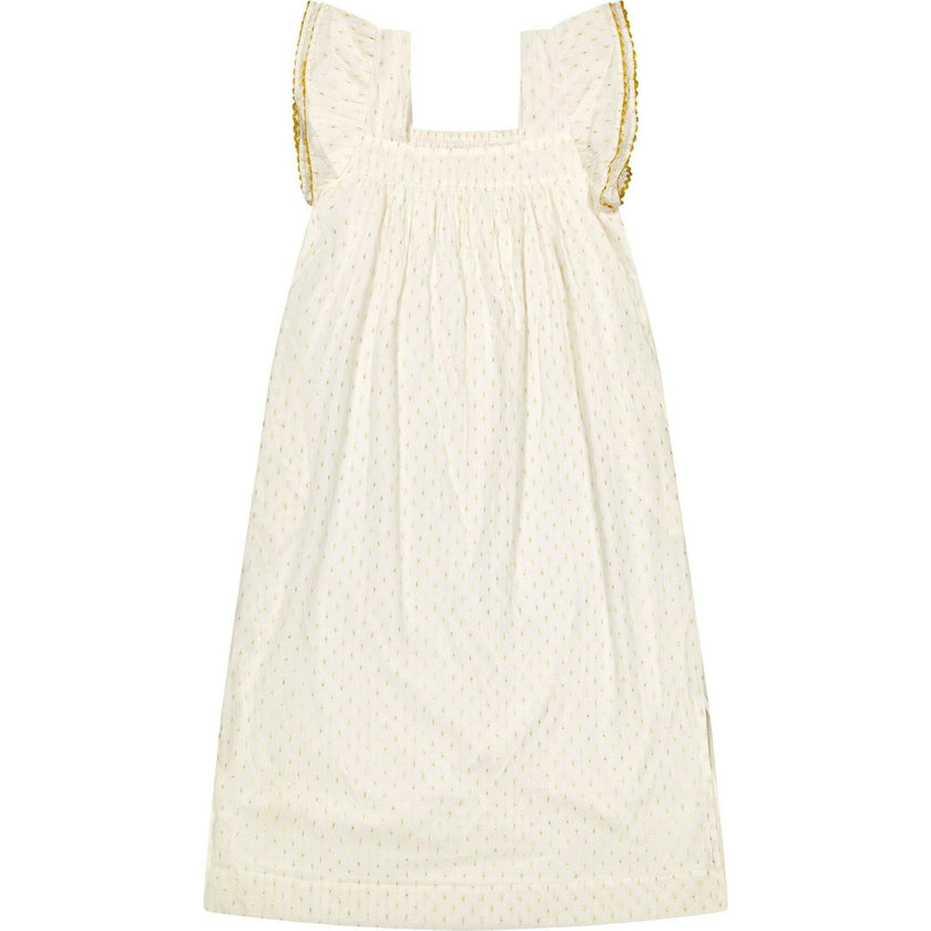 Maxi Sandrine Women's Dress Gold Dobby, Gold